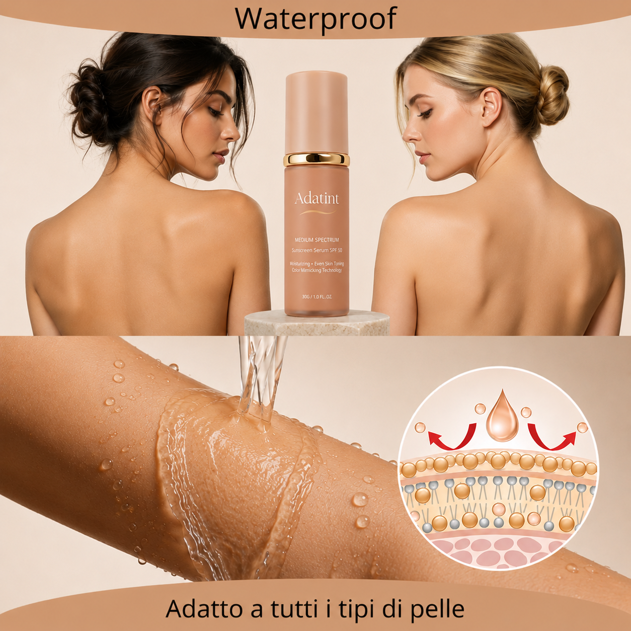 Adatint: Siero-Fondotinta Spf 50
